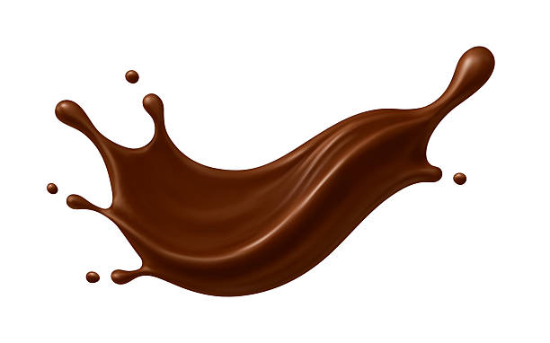 istock Realistic chocolate splash with drops. Dessert and confectionery concept. Vector illustration 2240724568