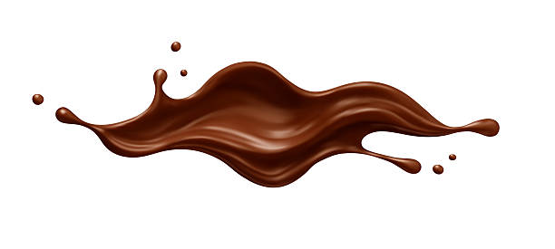 istock Realistic chocolate splash with drops. Dessert and confectionery concept. Vector illustration 2240724598