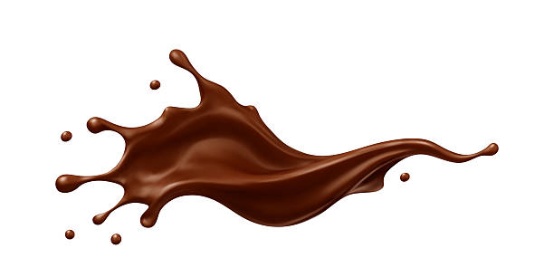 istock Realistic chocolate splash with drops. Dessert and confectionery concept. Vector illustration 2240724600