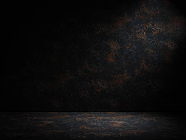 istock Dark textured wall with spotlight, ideal for background or photography shoot. 2240725244