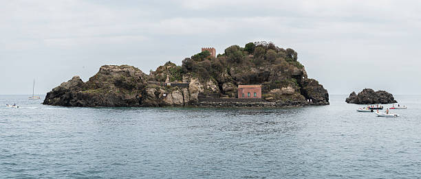 istock Isola di Lachea and boats, Acitrezza 2240733511