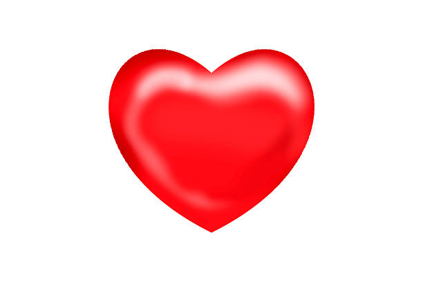 istock Red heart 3d isolated on white background 2240736299