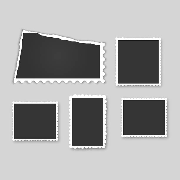 istock Collection of vintage photo frames. Old photo frame with transparent shadow.  Frames for your photos 2240741233