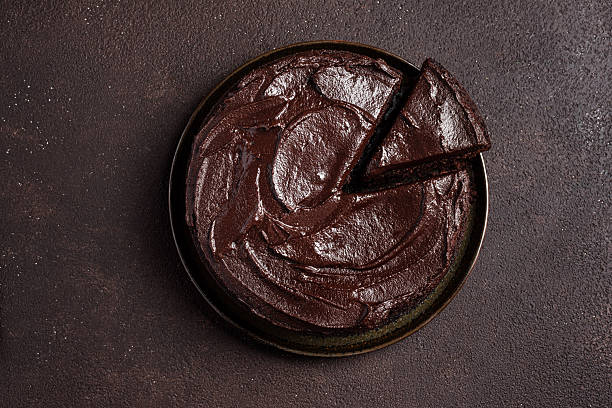 istock Chocolate brownie cake with rich chocolate topping 2240742399