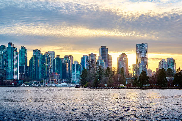 istock Vancouver skyline at sunset. View from Stanley Park. British Columbia, Canada 2240748032