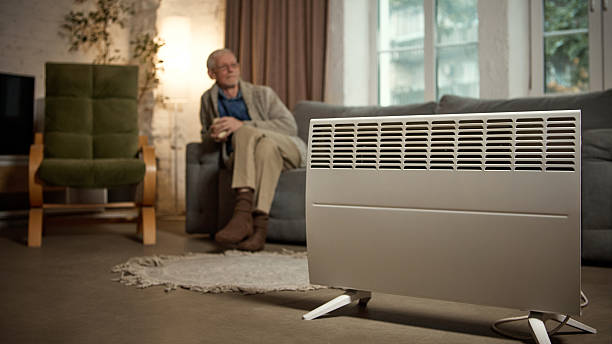 istock Electric convector heating modern apartment living room in winter 2240762795