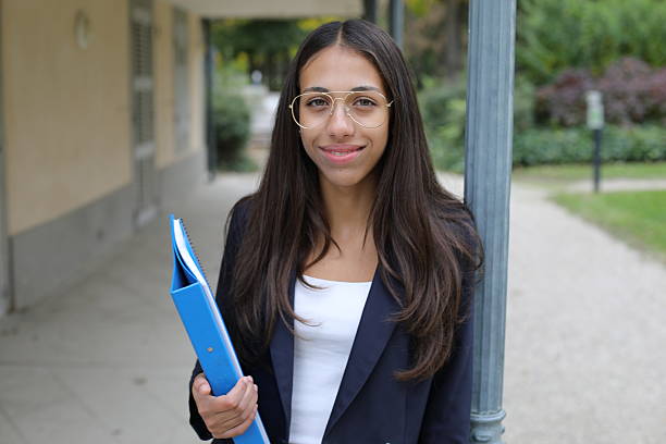 istock Elegant female student walking around 2240765276