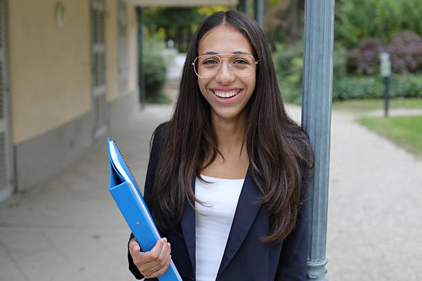 istock Elegant female student walking around 2240765279