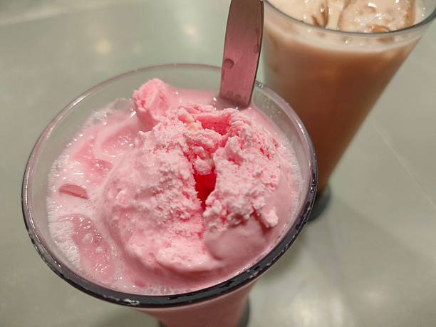 istock A Refreshing Glass of Pink Ice Cream Float 2240766007