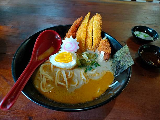 istock Creamy Ramen with Crispy Chicken Katsu 2240766192