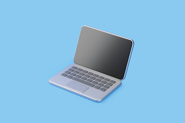 istock Minimalist 3D Laptop on Blue Background 2240767198