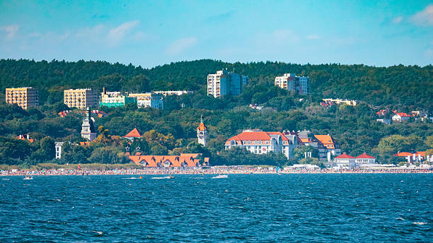 istock Sopot Beach with People, Poland 2240767773
