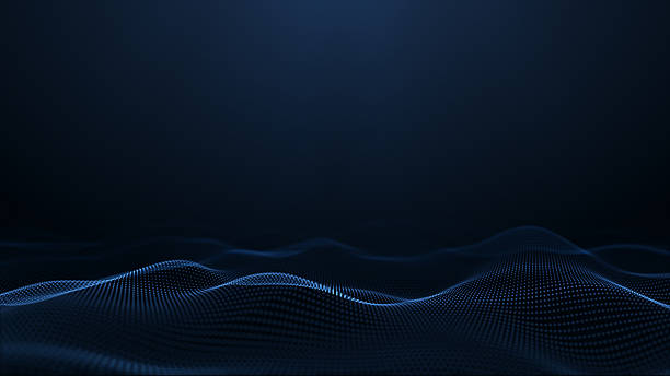 istock Abstract glowing digital blue wave made of particles and dots moves on a blue background, cyber, big data visualization, futuristic and technological, 3D, 4K, 2240776326