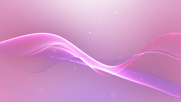 istock Abstract soft pink waves. Delicate liquid background. Valentine's day. colorful liquid stripes glitter particles. Pink gradient shapes. Shiny iridescent liquid waves. 4k, 2240776562