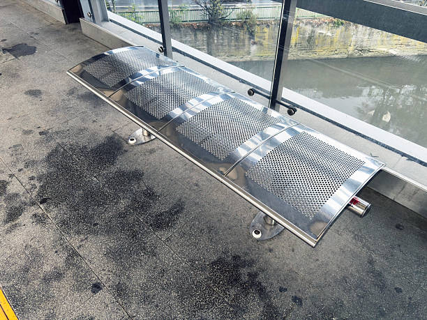 Seats in the waiting room of the station