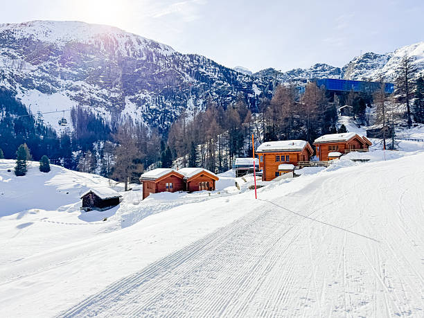 Winter ski resort Zermatt, Switzerland