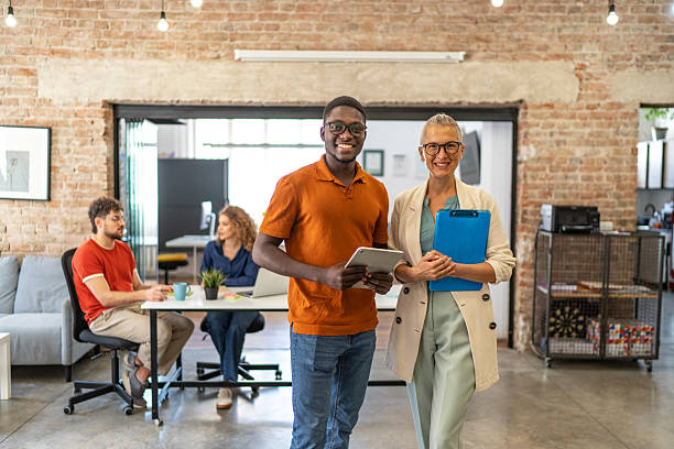 istock Diverse business people working in modern loft office 2240780814