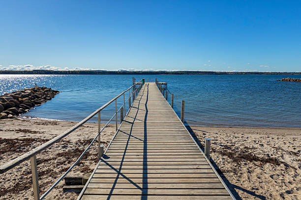 istock Bathing jetty at Horsens beach 2240784987