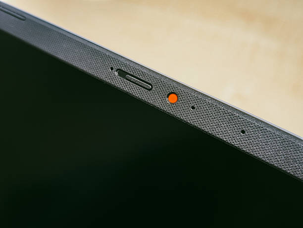 istock close-up macro of a laptop webcam and red indicator light at an angle 2240793070