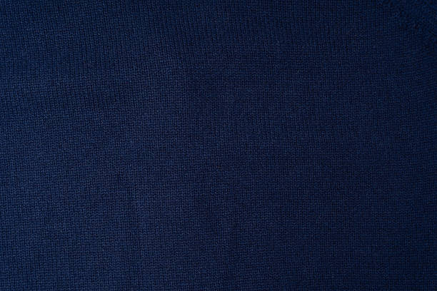 istock Navy blue merino wool sweater texture as background. Top view. 2240793410