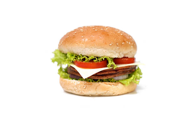 istock Hamburger on a white background. Food photography 2240795266