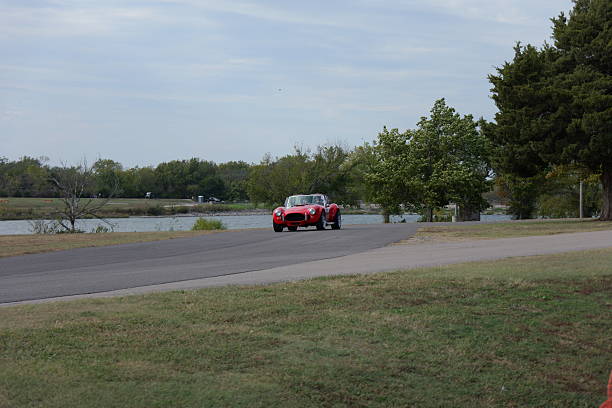 Garnett, Kansas - USA - October 12, 2025: Lake Garnett Grand Prix Revival - Ghost Track Vintage Road Racing - Vintage and Modern Race Cars
