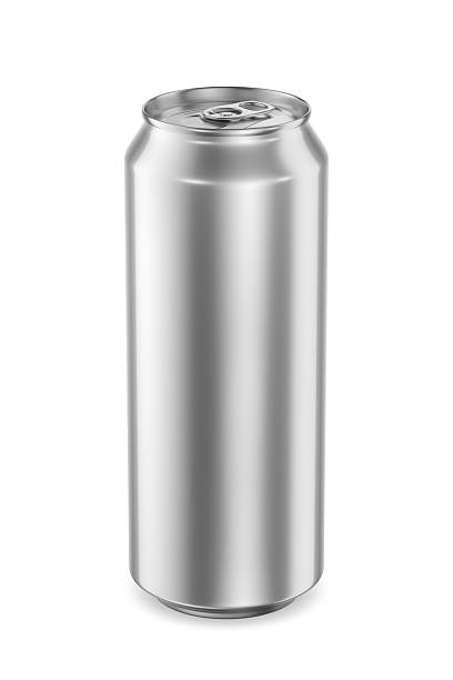 istock Aluminum classic drink can 500ml isolated on white. 3D rendering. 2240797674
