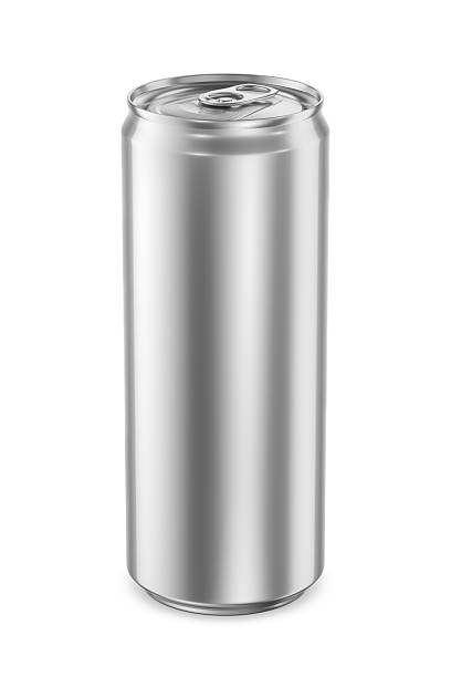 istock Aluminum sleek drink can 330ml isolated on white. 3D rendering. 2240797692