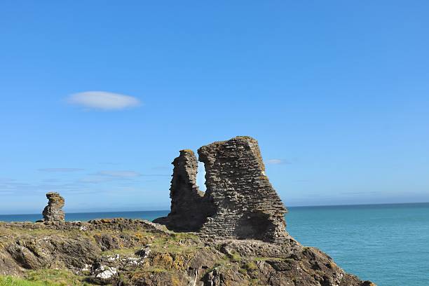 istock Black Castle Ruins Overlooking the Irish Sea 2240802725
