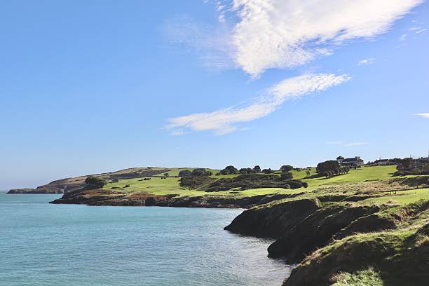 istock Wicklow Coastline with Light Clouds and Blue Sea 2240802845