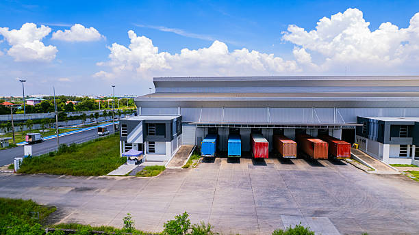istock Warehouse Container truck, general distribution center 2240803112