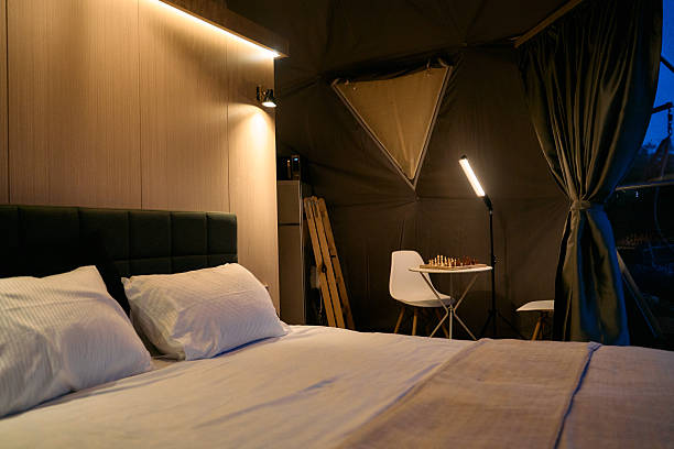 istock A Cozy Indoor Space Featuring a Comfortable Bed and a Stylish Chess Setup, Perfect for Relaxation and Enjoyment 2240804279