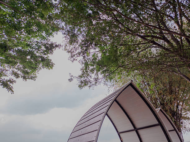 Peaceful Lakeside Gazebo with Scenic Nature View