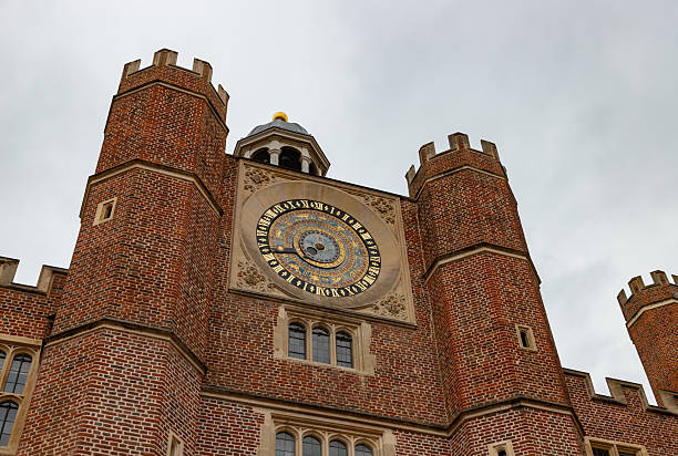London, United Kingdom - April 20, 2025: A picture of the Clock Court at Hampton Court Palace.