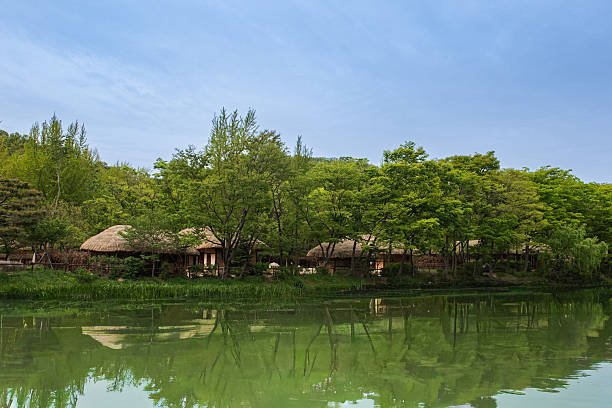 istock Korean traditional thatched house 2240847471