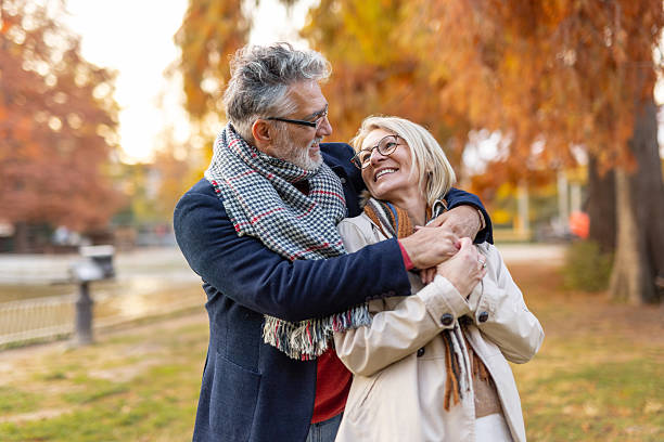 istock Elderly couple gazing into each other's eyes, sharing joy. 2240865028