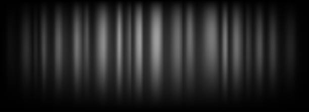 istock Black velvet curtain background. Closed curtains backdrop for theater stage or cinema, silent movie. Old Hollywood room scene concept. Noir drapery wallpaper for award, show, performance. Vector 2240878757