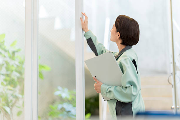 istock Japanese women working in work clothes 2240880931