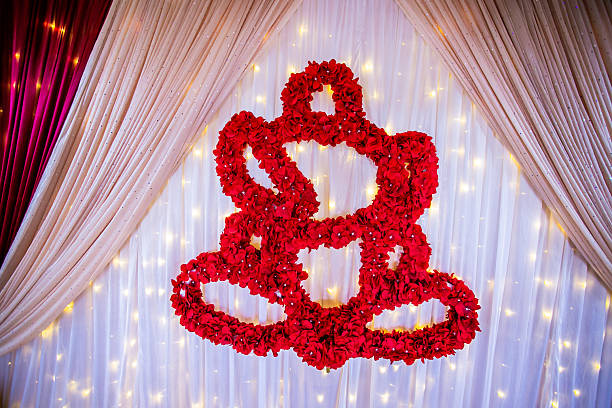 Indian traditional wedding ceremony interiors and decorations