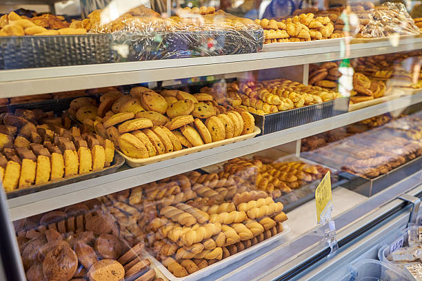 istock Traditional greek cookies in bakery 2240892440