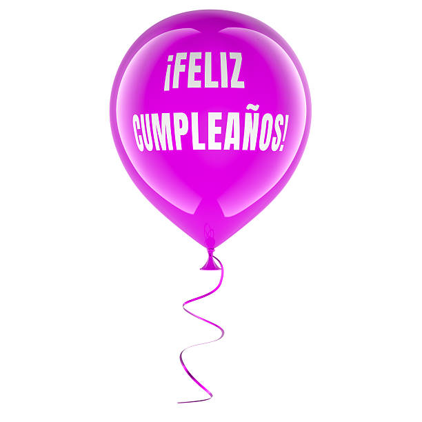 istock Feliz Cumpleanos text on pink balloon, Happy Birthday on Spanish. 3D rendering 2240900980