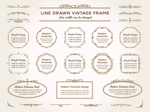 istock Collection of vector graphic elements for design. Decorative swirls and scrolls, vintage frames, borders, labels and dividers. Retro vector illustration. 2240911833