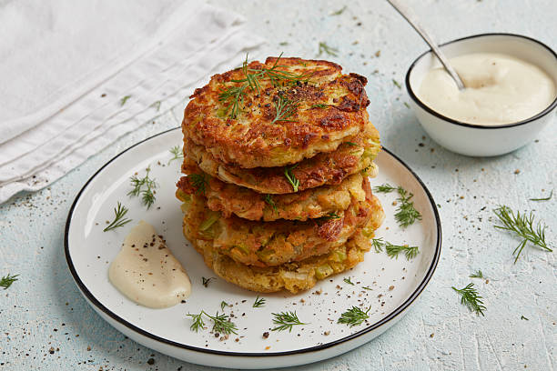 istock Rice fritters with horseradish dip 2240911981