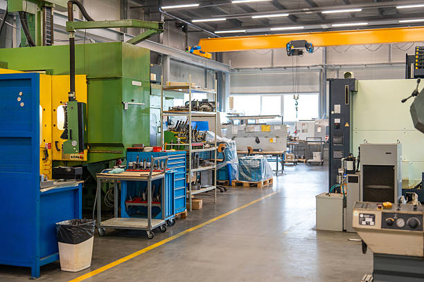 istock Industrial Production Facility with Machinery and Equipment 2240916550