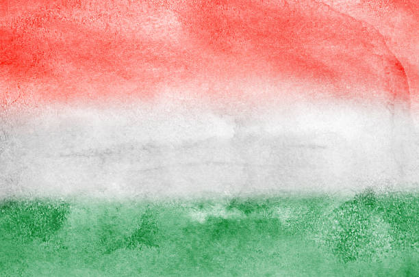 istock Grungy Hungarian flag on vintage background 2240924290
