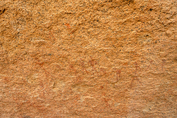 istock Ancient rock paintings on stones at Spitzkoppe Community Campsite in Namibia 2240929898