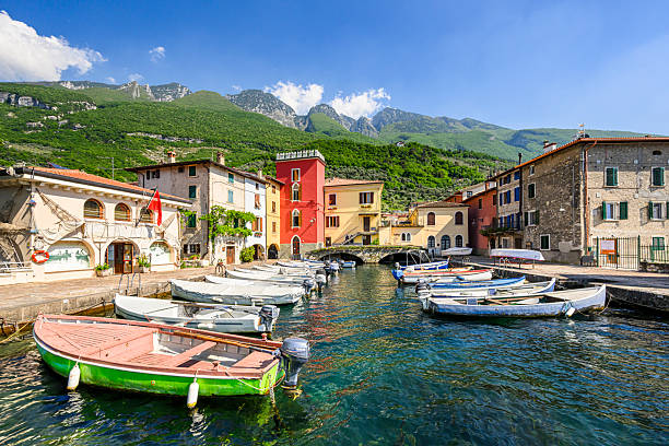 istock Idyllic small harbor in Malcesine at Lake Garda 2240930025