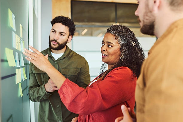 istock Mature Black Woman Leading Diverse Team Brainstorming Session 2240930786