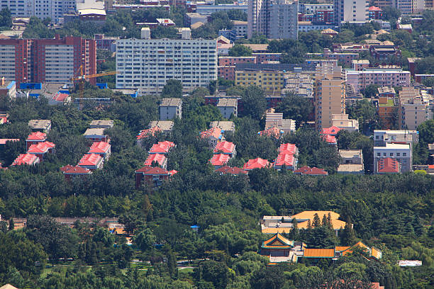 Skyscrapers of the commercial centre in Dongzhimen area, Beijing, China
