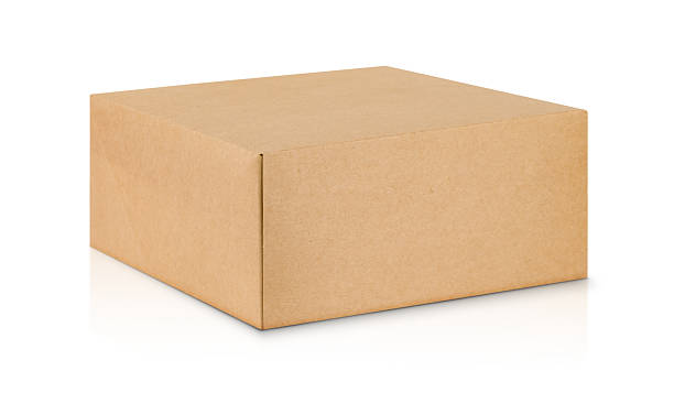 istock Brown Kraft Paper Box Isolated on White Background 2240933351